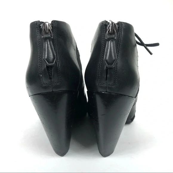 Kenneth Cole Calf Hair Lace Up Open Wedges Booties - Picture 5 of 8